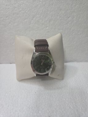 GOSSIP GREEN FACE Classic Brown BAND UNISEX Quartz Watch